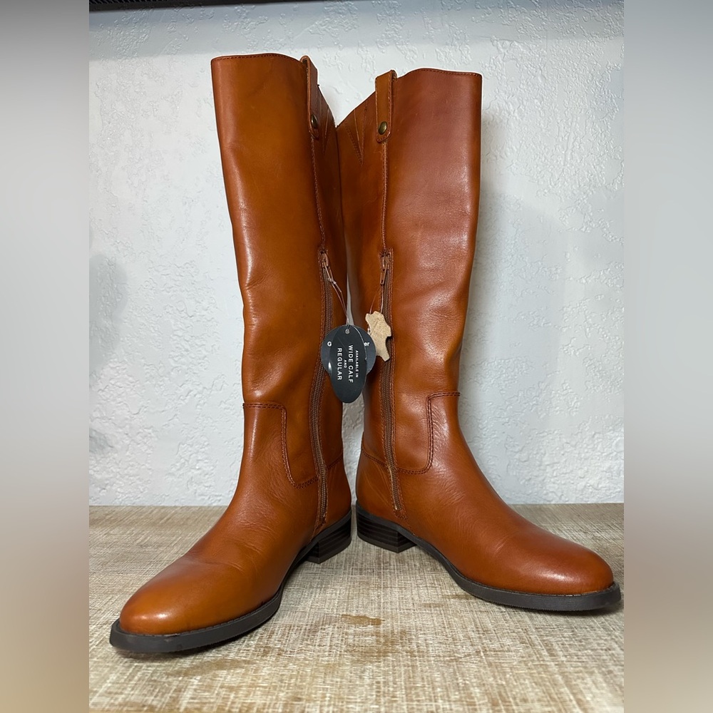 I.N.C International Concepts Women's Tan Leather Boots - Picture 4 of 8